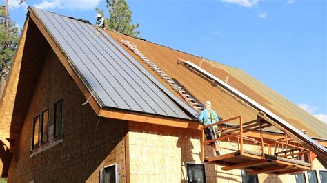 metal housing roofs|step by metal roof installation.